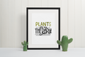 Plants Are My Therapy Plant Obsessed Humorous Home Wall Decor Print-0
