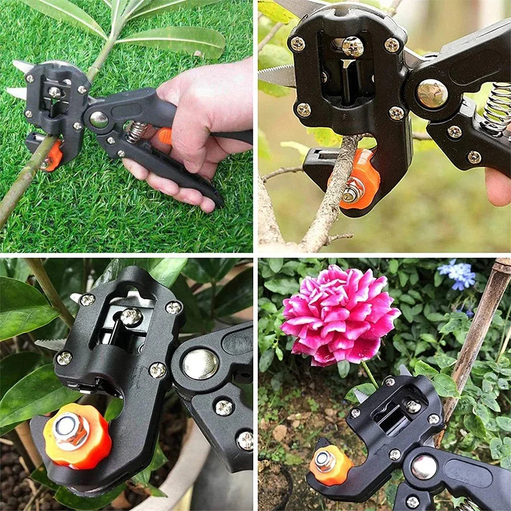 Grafting Pruner Garden Grafting Tool Set Gardening Scissors Tree Grafting Pruner Graft Professional Branch Cutter Gardening Tool
