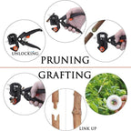 Grafting Pruner Garden Grafting Tool Set Gardening Scissors Tree Grafting Pruner Graft Professional Branch Cutter Gardening Tool