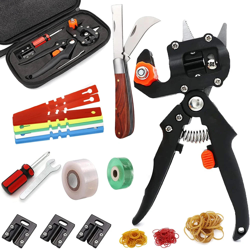 Grafting Pruner Garden Grafting Tool Set Gardening Scissors Tree Grafting Pruner Graft Professional Branch Cutter Gardening Tool