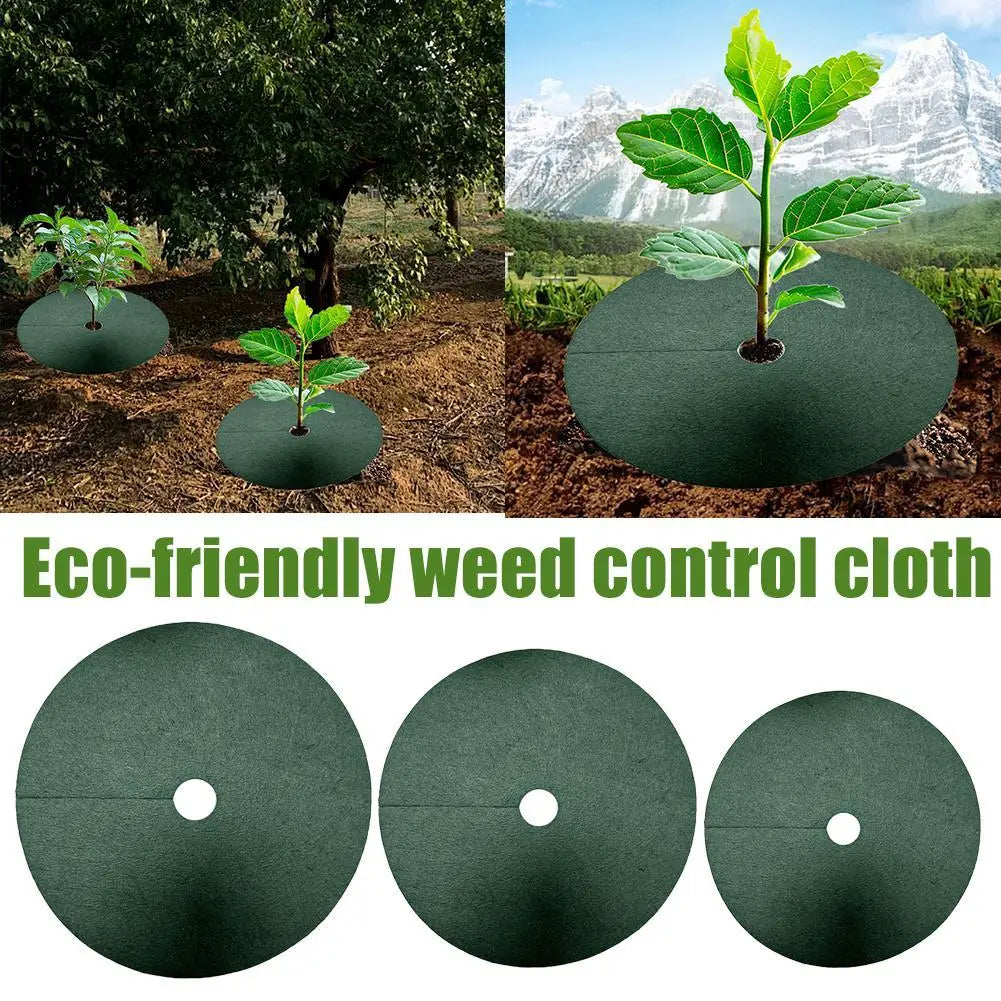 Weed Mat,Ecological Control Cloth Mulch Weeding Barrier,New Tree Protector Mat,Garden Plant Cover,Anti Grass,15-42cm