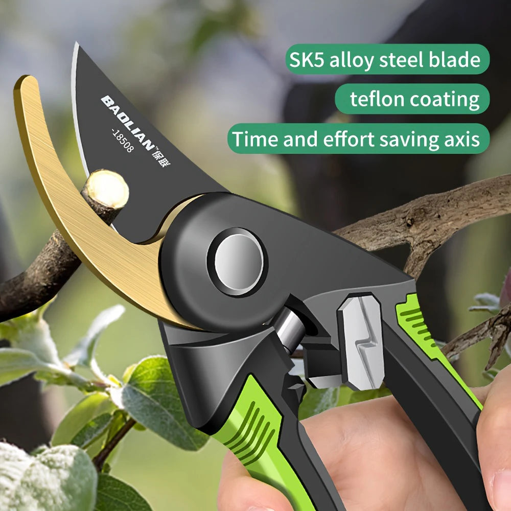 Industrial Grade Pruning Shears Are Labor-Saving Gardening Tools With Sharp, Durable, And Non Slip Scissors