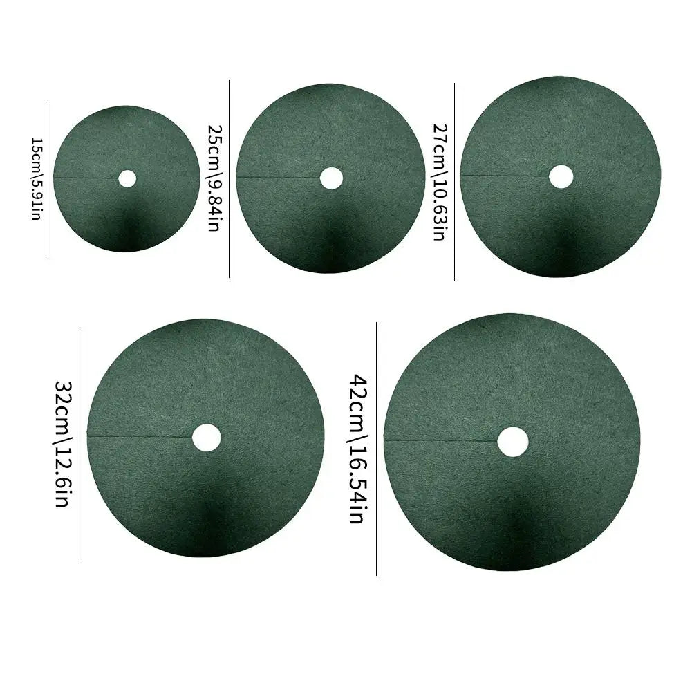 Weed Mat,Ecological Control Cloth Mulch Weeding Barrier,New Tree Protector Mat,Garden Plant Cover,Anti Grass,15-42cm