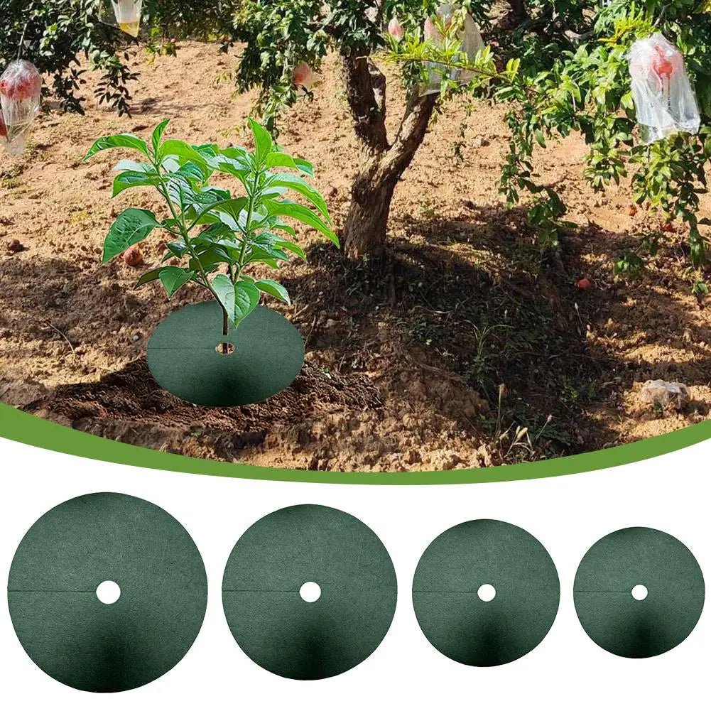 Weed Mat,Ecological Control Cloth Mulch Weeding Barrier,New Tree Protector Mat,Garden Plant Cover,Anti Grass,15-42cm