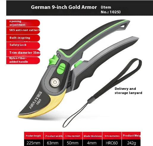 Multifunctional Pruning Shear Garden Tools Labor Saving Scissors Gardening Plant Sharp Branch Pruners Protection Hand Durable