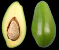 Doni avocado cut open to show its flesh and seed