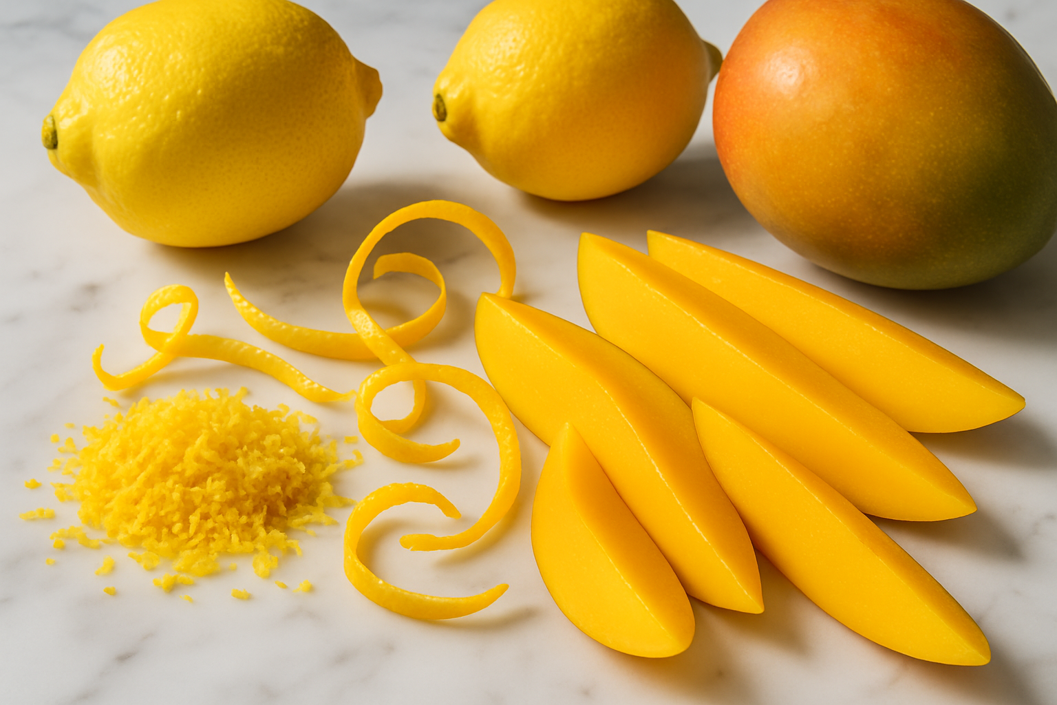 lemon zest mango