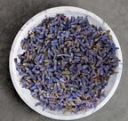 Dried lavender flowers for loose herbal tea